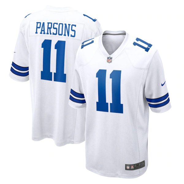 Dallas Cowboys #11 Micah Parsons White Game Replica Stitched American Football Player Jerseys