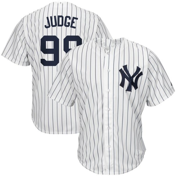 New York Yankees #99 Aaron Judge Whtie Replica Player Baseball Jerseys