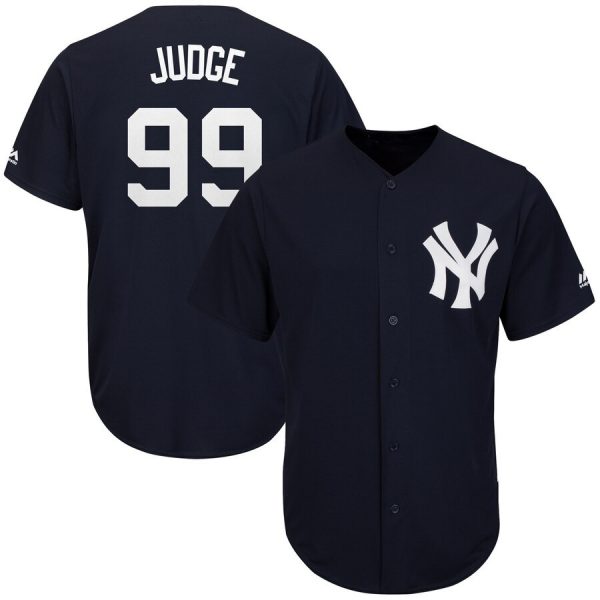 MLB New York Yankees #99 Aaron Judge Replica Dark Blue Baseball Jersey