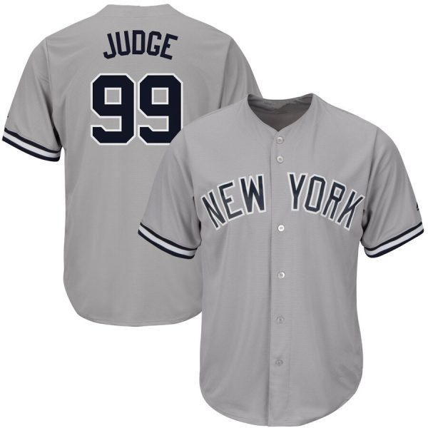 MLB Jerseys New York Yankees #99 Aaron Judge Gray Baseball Jersey