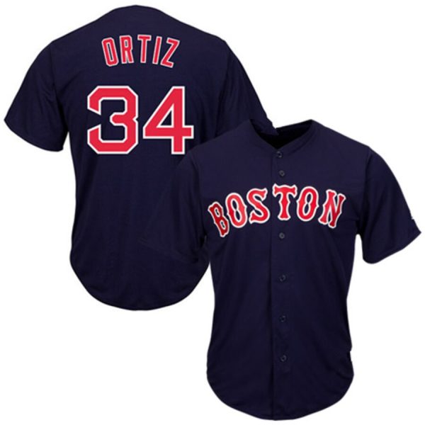 Boston Red Sox #34 David Ortiz Red Replica Baseball Player Jerseys