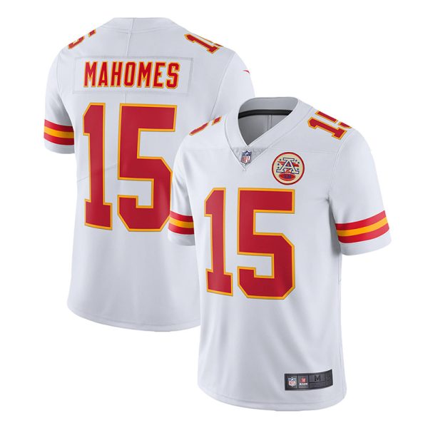 Kansas City Chiefs #15 Patrick Mahomes White Game Replica Stitched American Football Player Jerseys