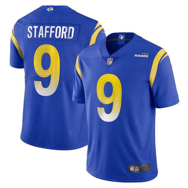 Los Angeles Rams #9 Matthew Stafford Royal Game Replica Stitched American Football Player Jerseys