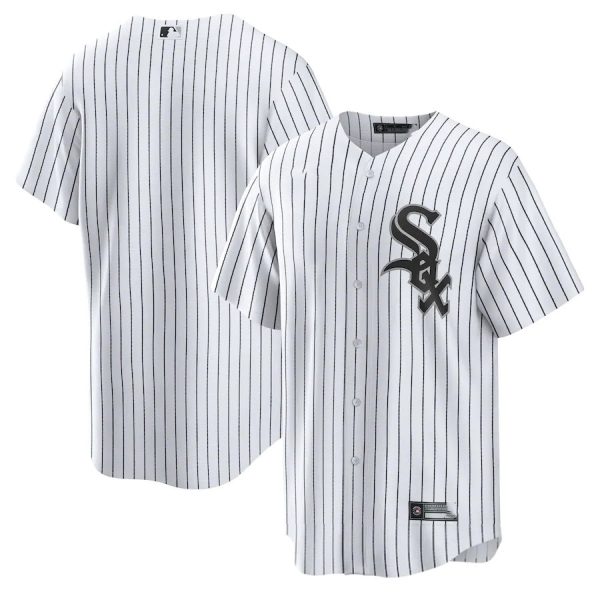 Chicago White Sox Blank White Home Replica Team Baseball Jerseys