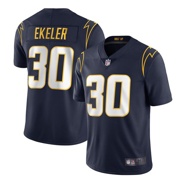 Los Angeles Chargers #30 Austin Ekeler Navy Game Replica Stitched American Football Player Jerseys