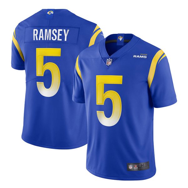 Los Angeles Rams #5 Jalen Ramsey Royal Game Replica Stitched American Football Player Jerseys