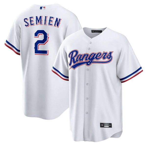 Texas Rangers 2# Marcus Semien White Home Replica Baseball Player Jerseys