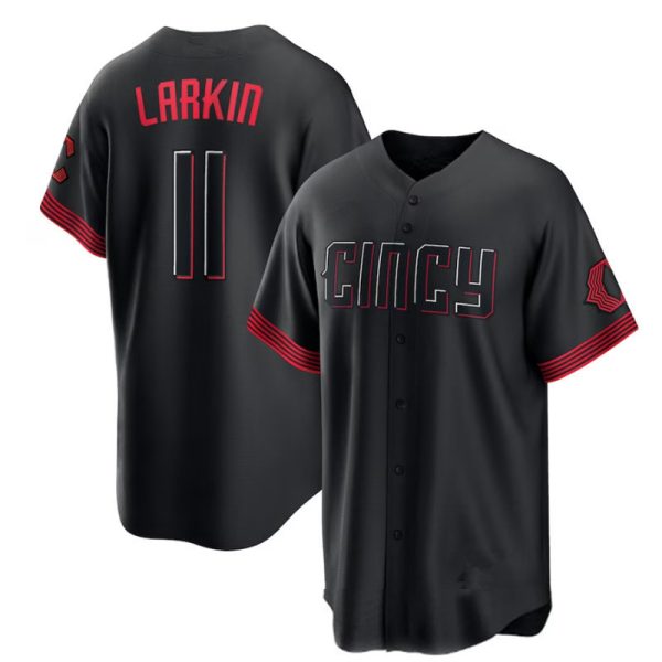 Cincinnati Reds  #11 Barry Larkin 2023 City Blank Replica Player Baseball Jerseys