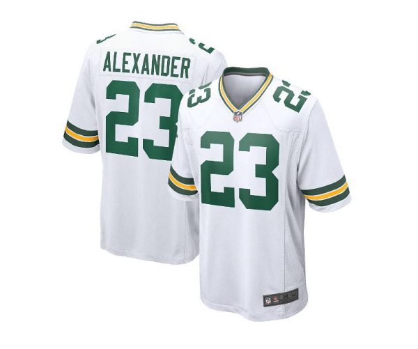 Green Bay Packers #23 Jaire Alexander White Game Replica Stitched American Football Player Jerseys