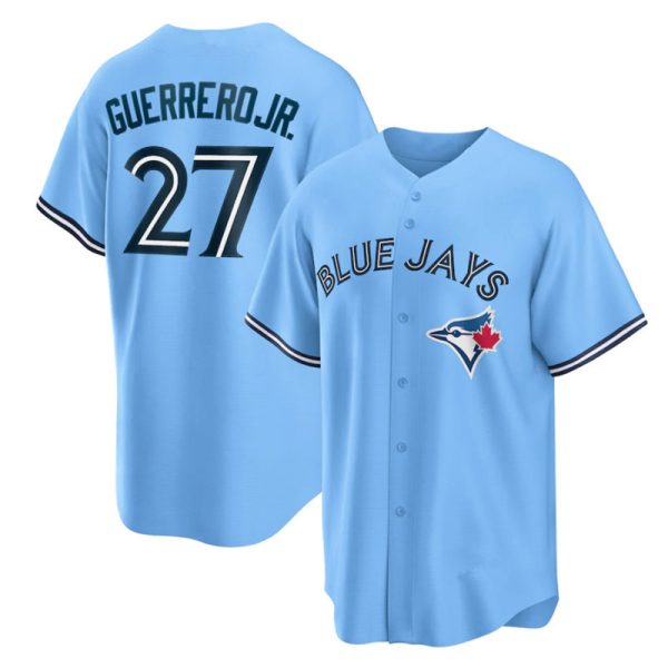 Toronto Blue Jays #27 Vladimir Guerrero Jr. Powder Blue Alternate Replica  Baseball Player Jerseys