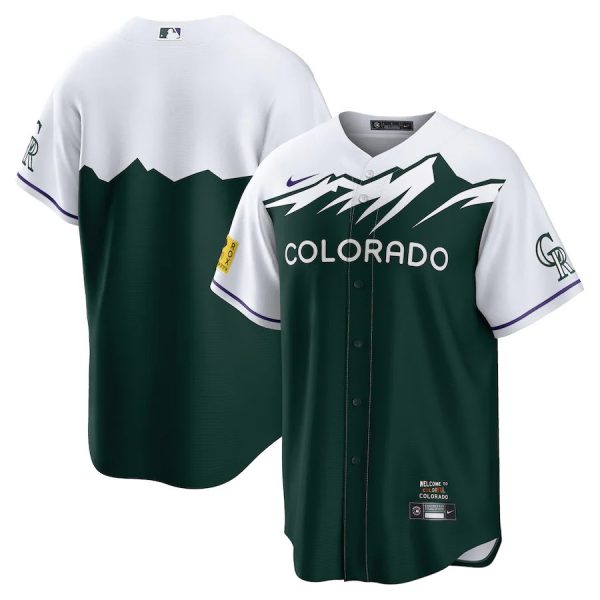 Colorado Rockies Blank 2022 City Green Replica Baseball Team Jerseys