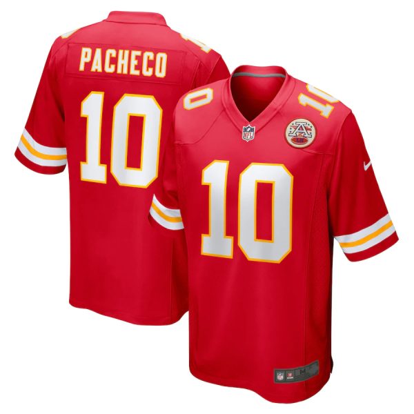 Kansas City Chiefs #10 Isiah Pacheco Red Game Replica Stitched American Football Player Jerseys