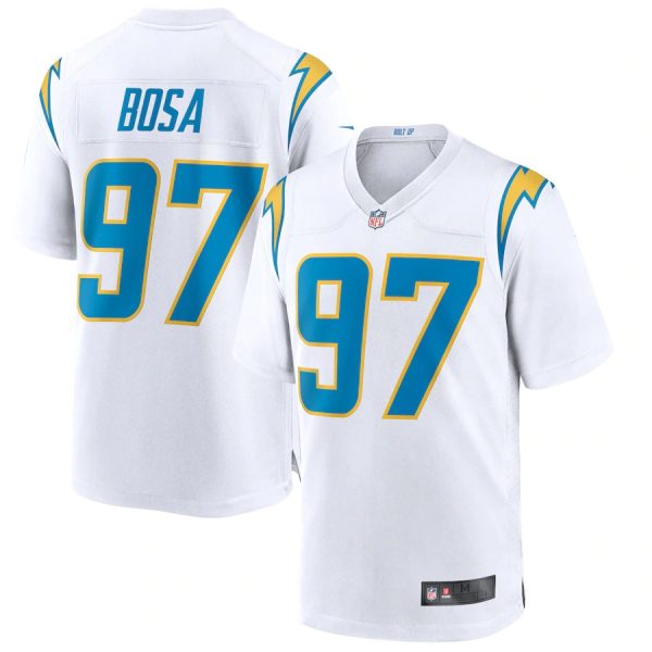 Los Angeles Chargers #97 Joey Bosa White Game Replica Stitched American Football Player Jerseys