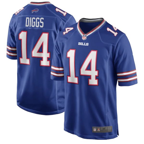 Buffalo Bills #14 Stefon Diggs Royal Replica American Stitched Football Player Jerseys