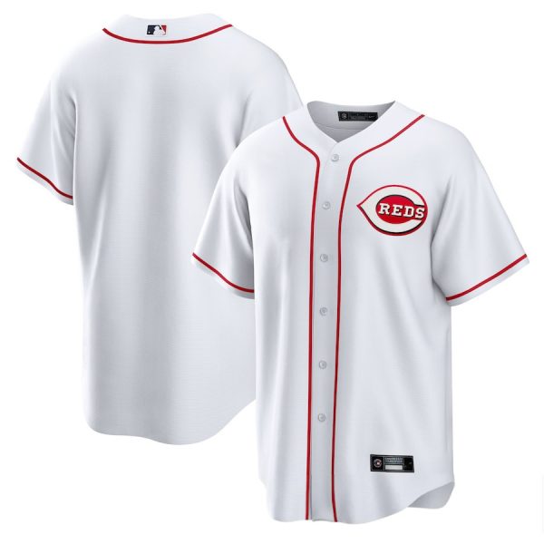 Cincinnati Reds White Home Blank Replica Player Baseball Jerseys