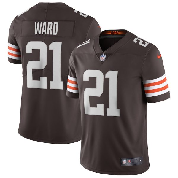 Cleveland Browns #21 Denzel Ward Brown Game Replica Stitched American Football Player Jerseys