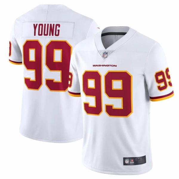 Washington Commanders #99 Chase Young White Game Replica Stitched American Football Player Jerseys