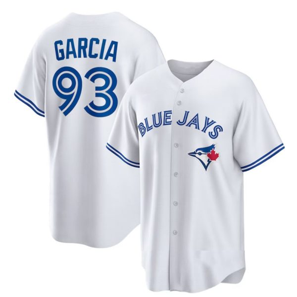 Toronto Blue Jays #93 Yimi Garcia White Home Alternate Replica Baseball Player Jerseys