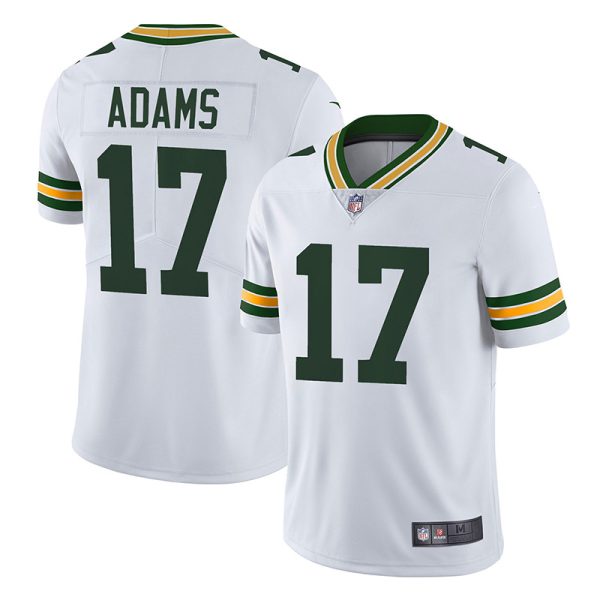 Green Bay Packers #17 Davante Adams White Game Replica Stitched American Football Player Jerseys