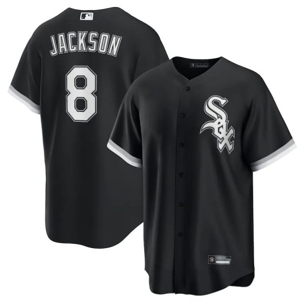 Chicago White Sox #8 Bo Jackson Black Alternate Replica Player Baseball Jerseys