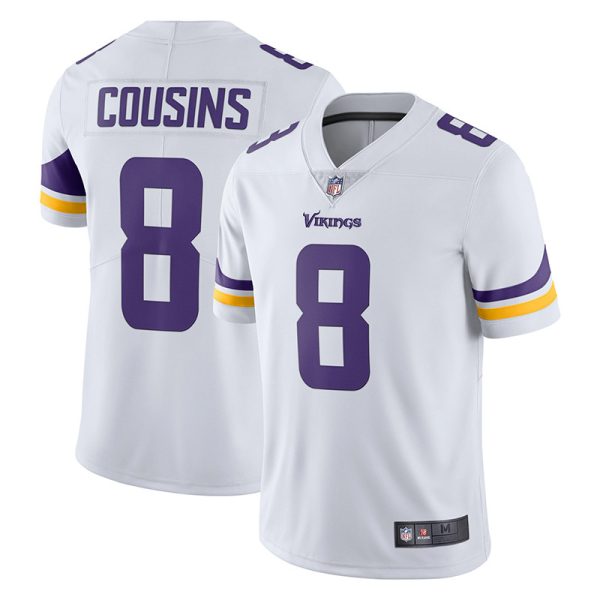 Minnesota Vikings #8 Kirk Cousins White Stitched American Football Jerseys