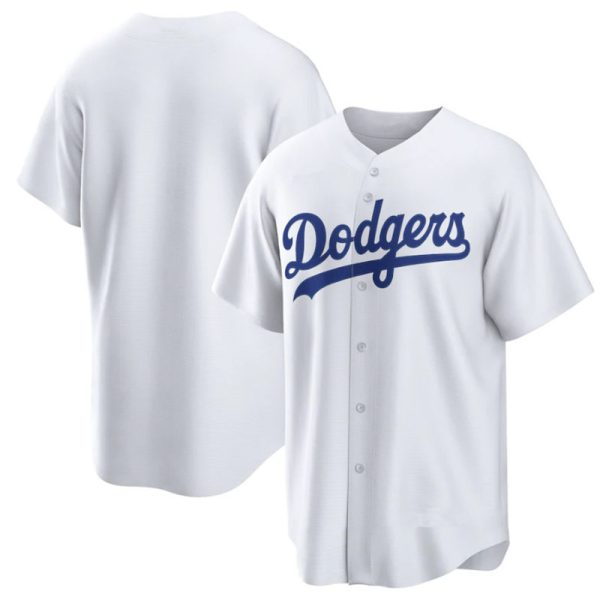 Los Angeles Dodgers Blank White Home Replica Baseball Jerseys