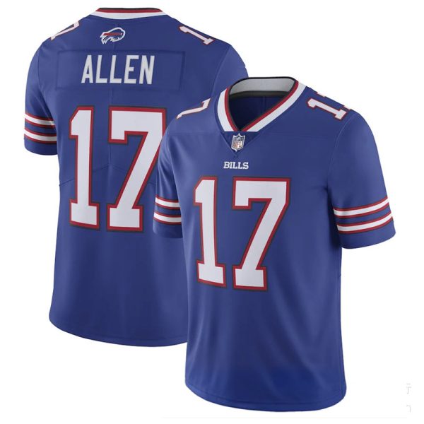 Buffalo Bills #17 Josh Allen Royal Replica American Stitched Football Player Jerseys