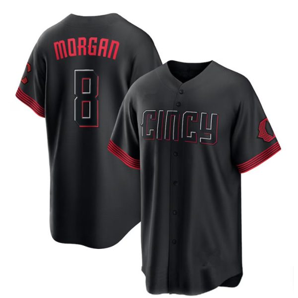 Cincinnati Reds #8 Joe Morgan 2023 City Blank Replica Player Baseball Jerseys