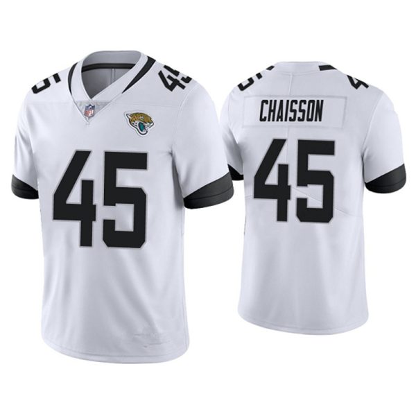 Jacksonville Jaguars #45 K'Lavon Chaisson White Replica American Football Player Jerseys