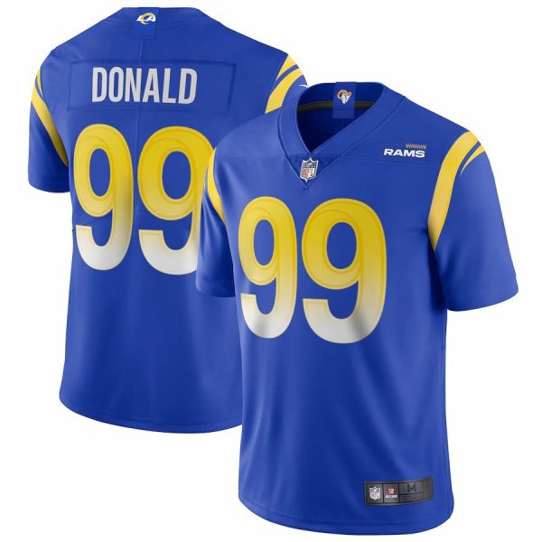 Los Angeles Rams #99 Aaron Donald Royal Game Replica Stitched American Football Player Jerseys