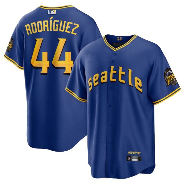 #44 Julio Rodriguez Seattle Mariners 2023 City Royal Blue Replica Player Baseball Jerseys