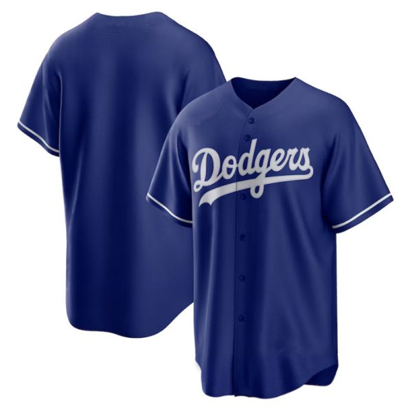 Los Angeles Dodgers Blank City Connect Royal Replica Team Jerseys