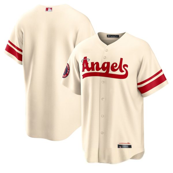 Custom Los Angeles Angels 2022 City Cream Replica Baseball Player Jerseys