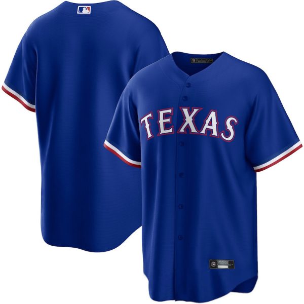 Texas Rangers Royal Blue Blank Replica Baseball Player Jerseys