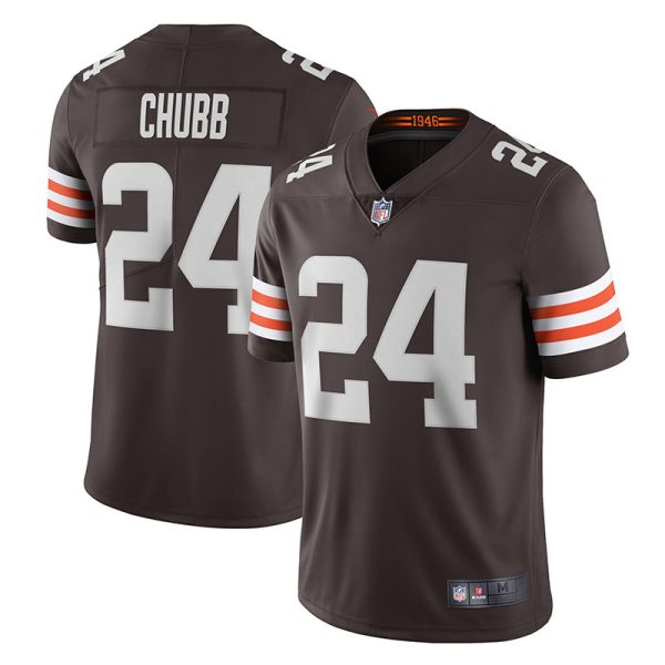 Cleveland Browns #24 Nick Chubb Brown Game Replica Stitched American Football Player Jerseys