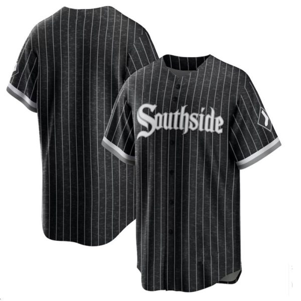 Chicago White Sox Black City Blank Replica Baseball Team Jerseys