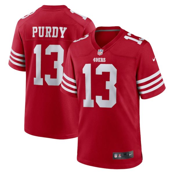 San Francisco 49ers #13 Brock Purd Red Game Replica Stitched American Football Player Jerseys