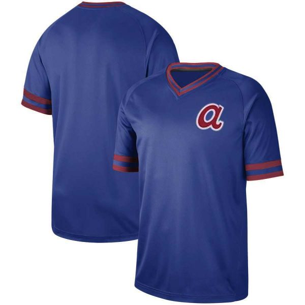 Custom Atlanta Braves Vintage Blue Replica Player Custom Baseball Jerseys