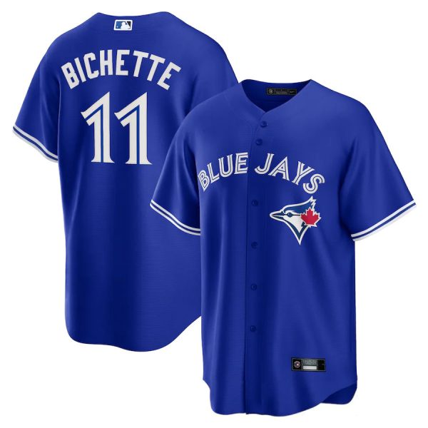 Blue Jays #11 Bo Bichette Royal Alternate Replica Baseball Player Jerseys