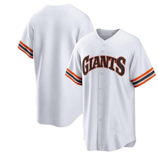 San Francisco Giants White Home Cooperstown Collection Replica Baseball Team Jerseys