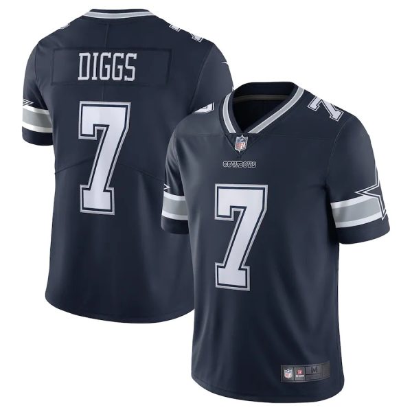 Dallas Cowboys #7 Trevon Diggs Navy Game Replica Stitched American Football Player Jerseys