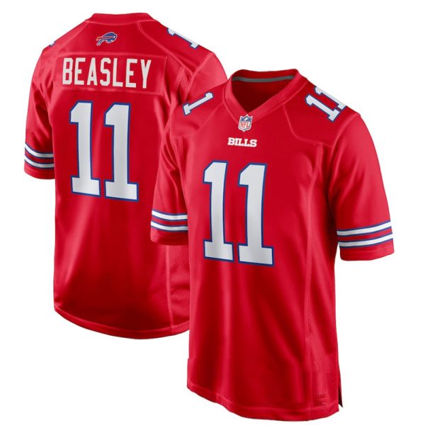 Buffalo Bills #11 Cole Beasley Red Game Replica Stitched American Football Player Jerseys