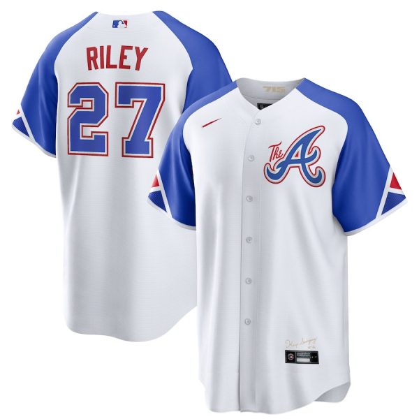 Atlanta Braves #27 Austin Riley 2023 City Replica Player Stitches Baseball Jerseys