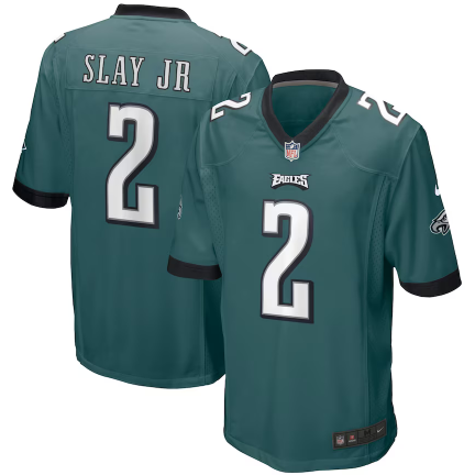 Philadelphia Eagles #2 Darius Slay Jr Green Game Replica Stitched American Football Player Jerseys