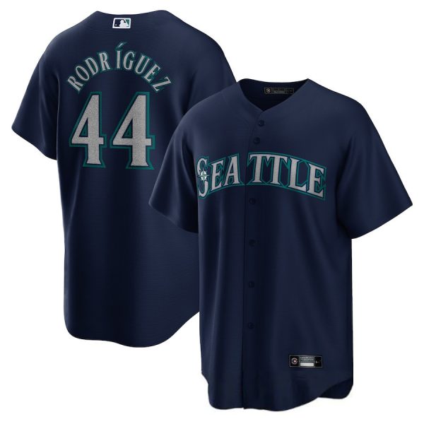 Seattle Mariners #44 Julio Rodriguez Navy Blue Replica Baseball Player Jerseys