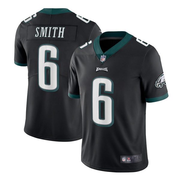 Philadelphia Eagles #6 DeVonta Smith Black Game Replica Stitched American Football Player Jerseys