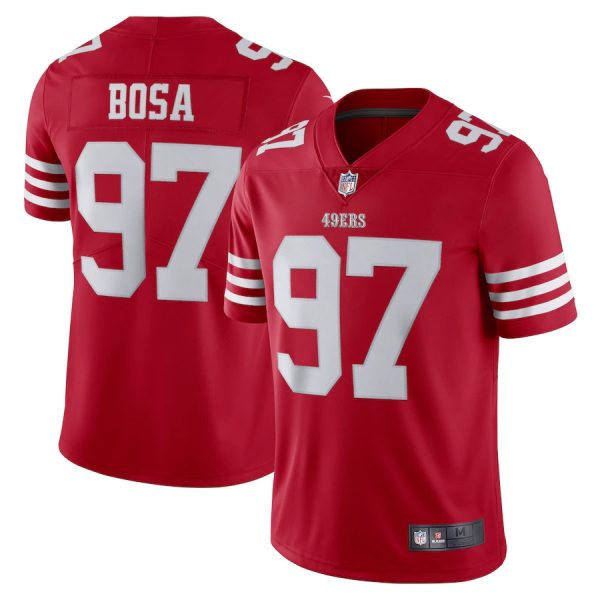 San Francisco 49ers #97 Nick Bosa Red Game Replica Stitched American Football Player Jerseys