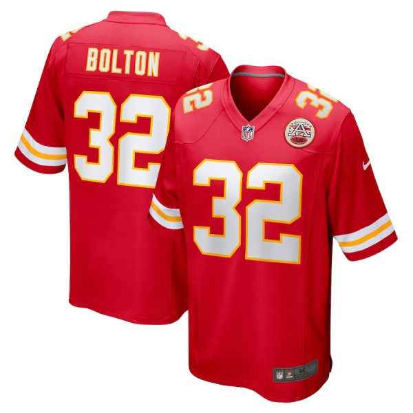 Kansas City Chiefs #32 Nick Bolton Red Game Replica Stitched American Football Player Jerseys