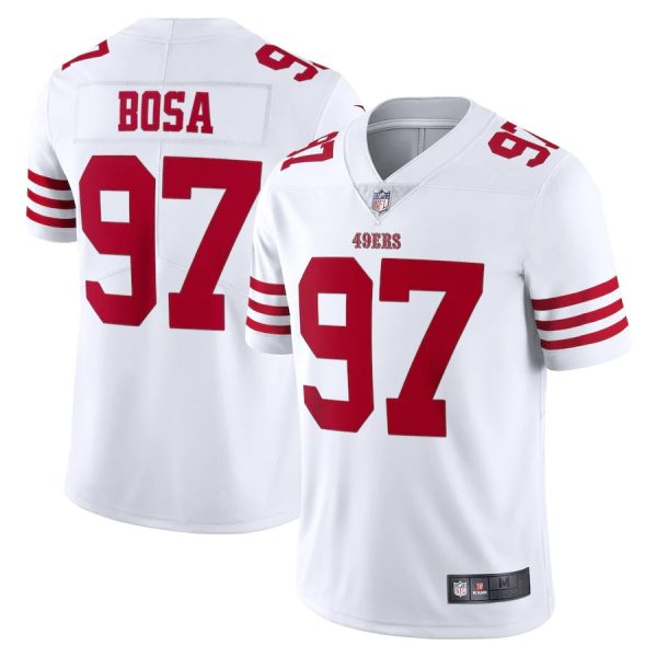 San Francisco 49ers #97 Nick Bosa White Game Replica Stitched American Football Player Jerseys