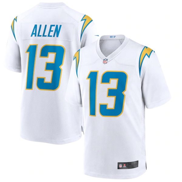 Los Angeles Chargers #13 Keenan Allen White Game Replica Stitched American Football Player Jerseys